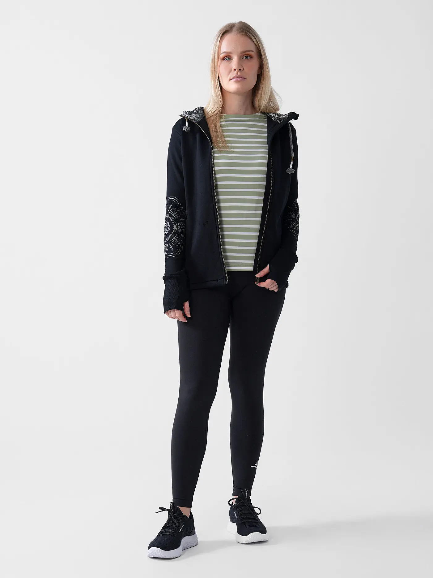 THE SPIRIT OF OM | Damen Yoga Sweatjacke Maui | 